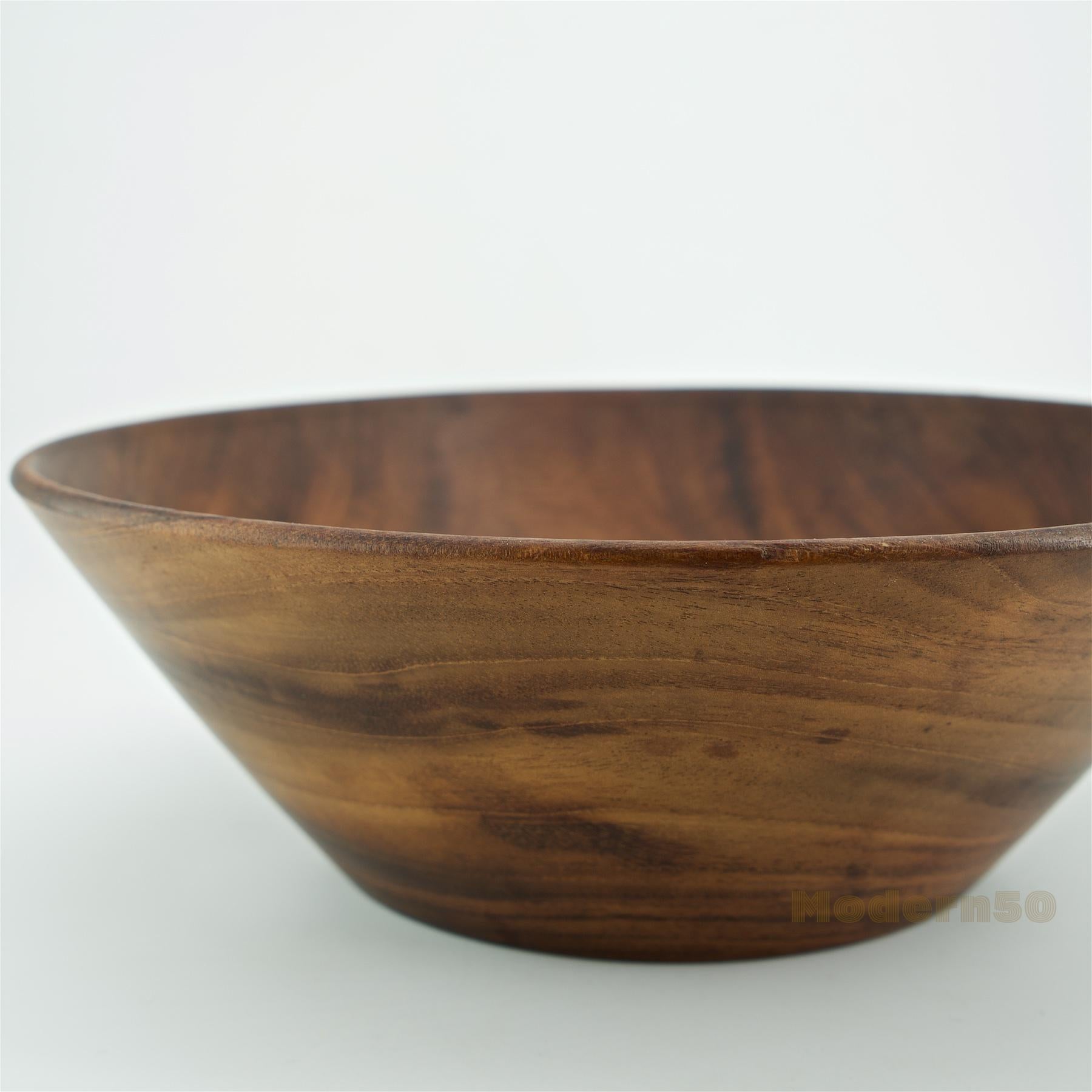 American California Studio Craft Mahogany Centerpiece Fruit Bowl by Bob Stocksdale For Sale