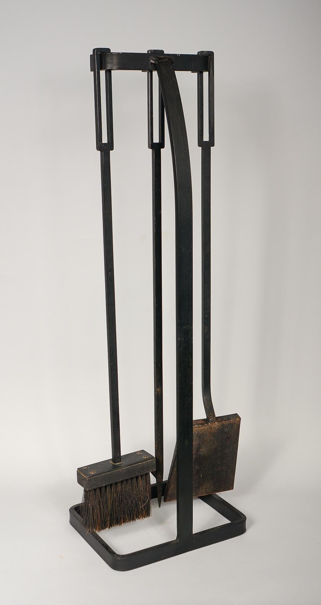 California Studio Craft Modernist Fireplace Tools In Good Condition In San Mateo, CA