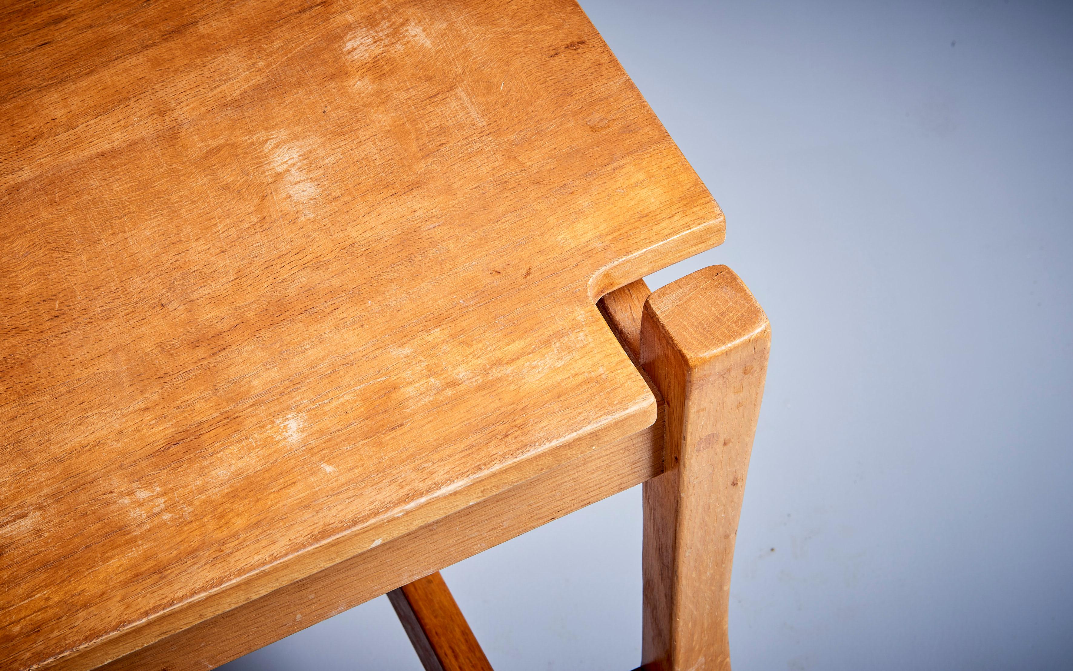 CA Studio Craft rectangular Oak Coffee Table, USA in fair original condition. 