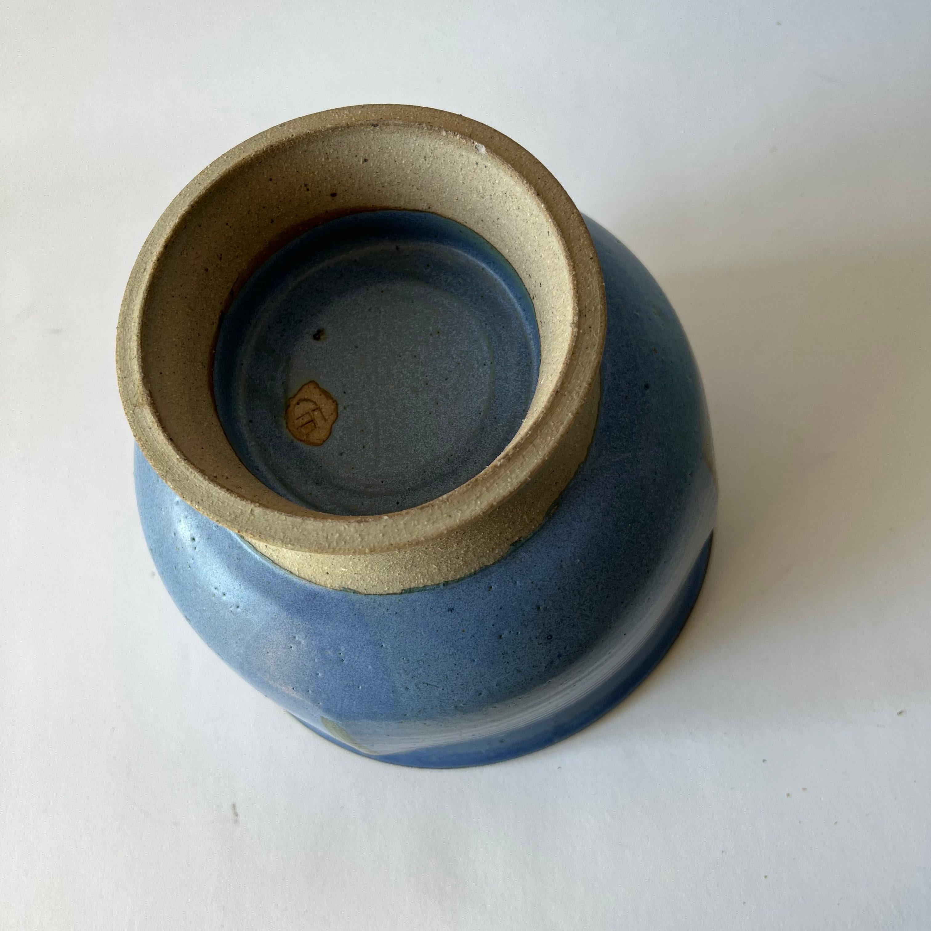 Ceramic California Studio Periwinkle Blue Stoneware Planter Pot