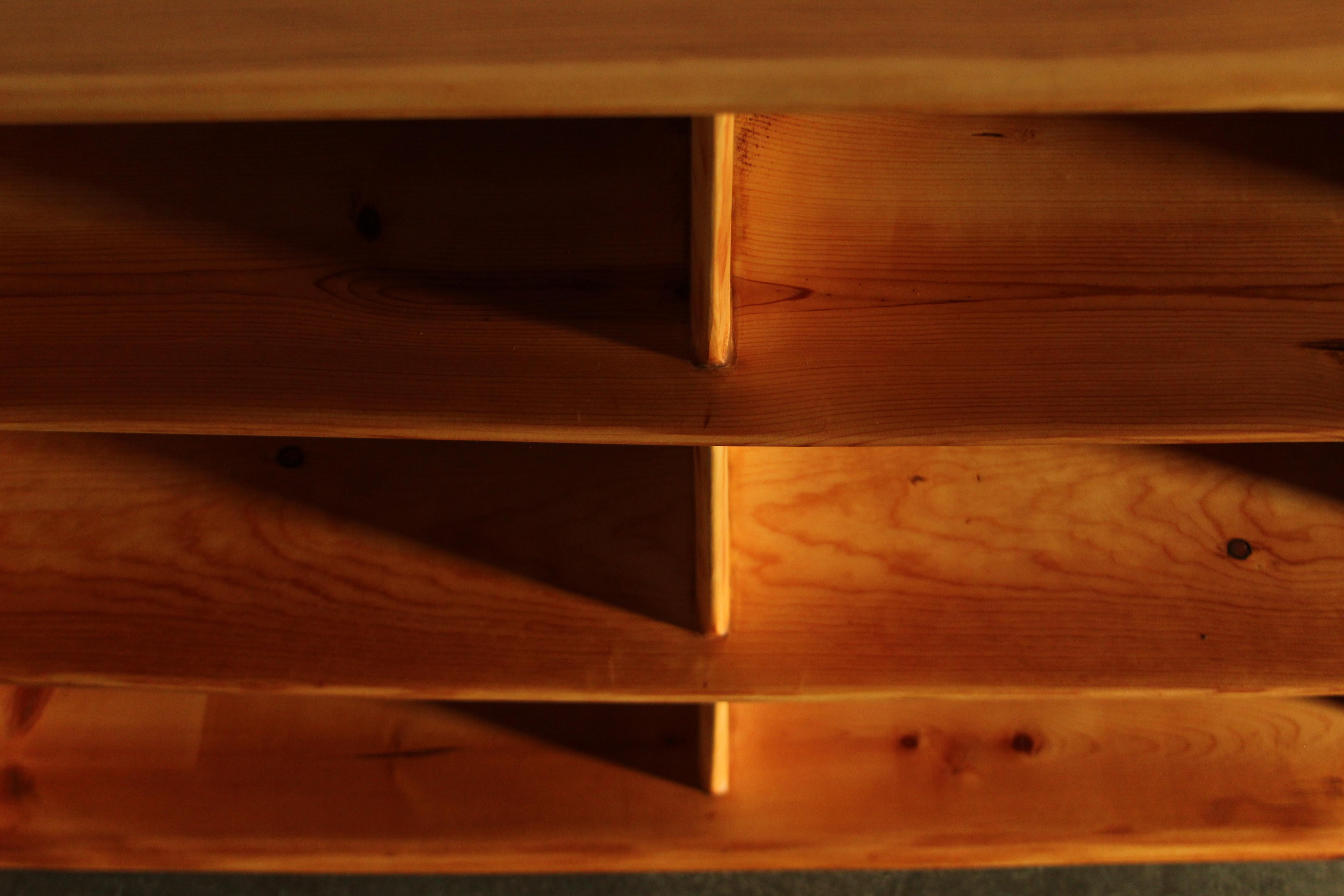 Rosewood California Studio Pine Bookcase by Al Moe, 1970s For Sale