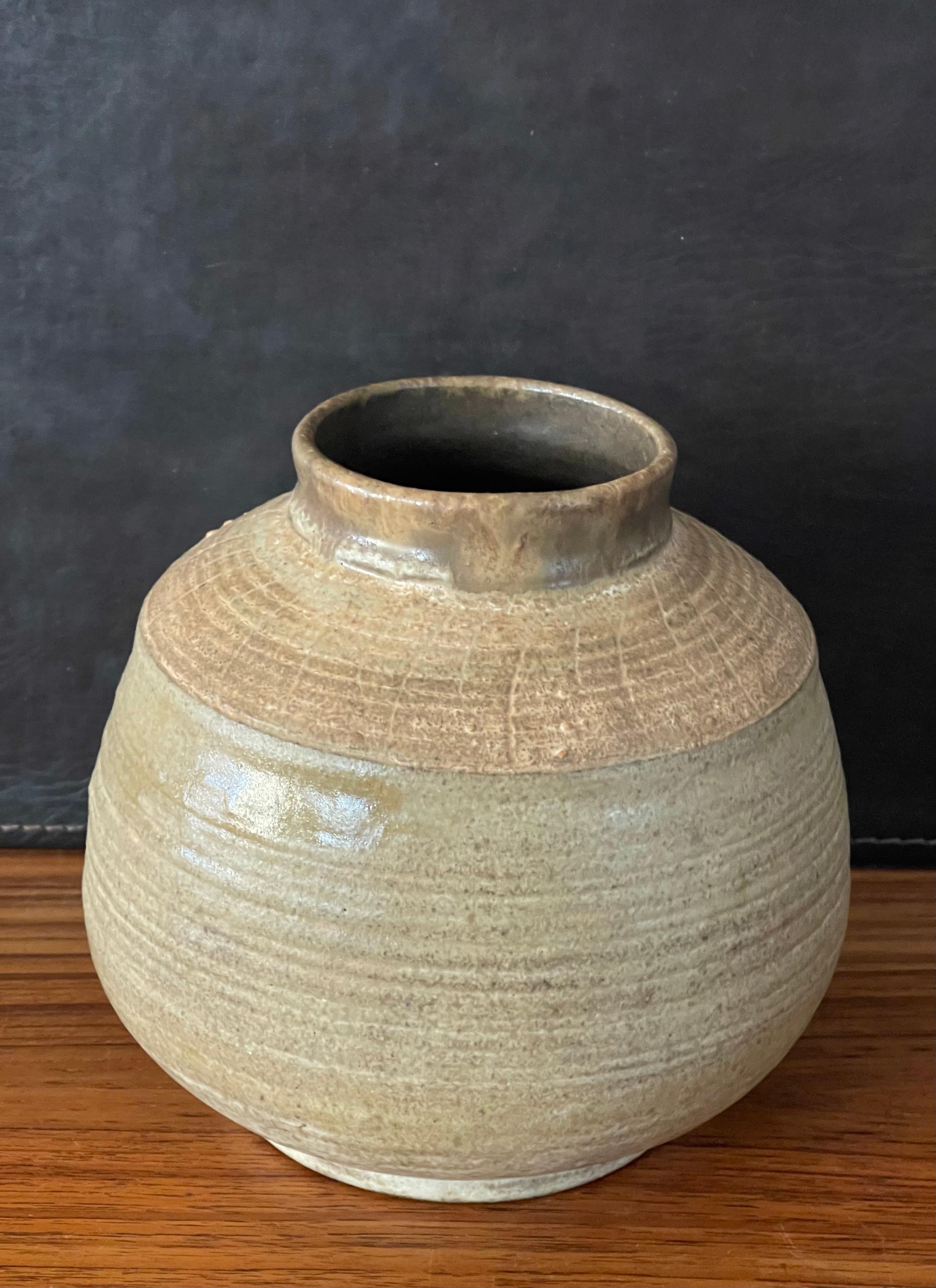 American California Studio Pottery Ceramic Vase by Helen Noel Shagam