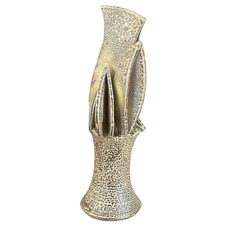 California Studio Pottery Ikebana Vase For Sale at 1stDibs