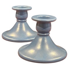 Candeleros Robin Egg Blue de California Studio Pottery by Catalina Pottery