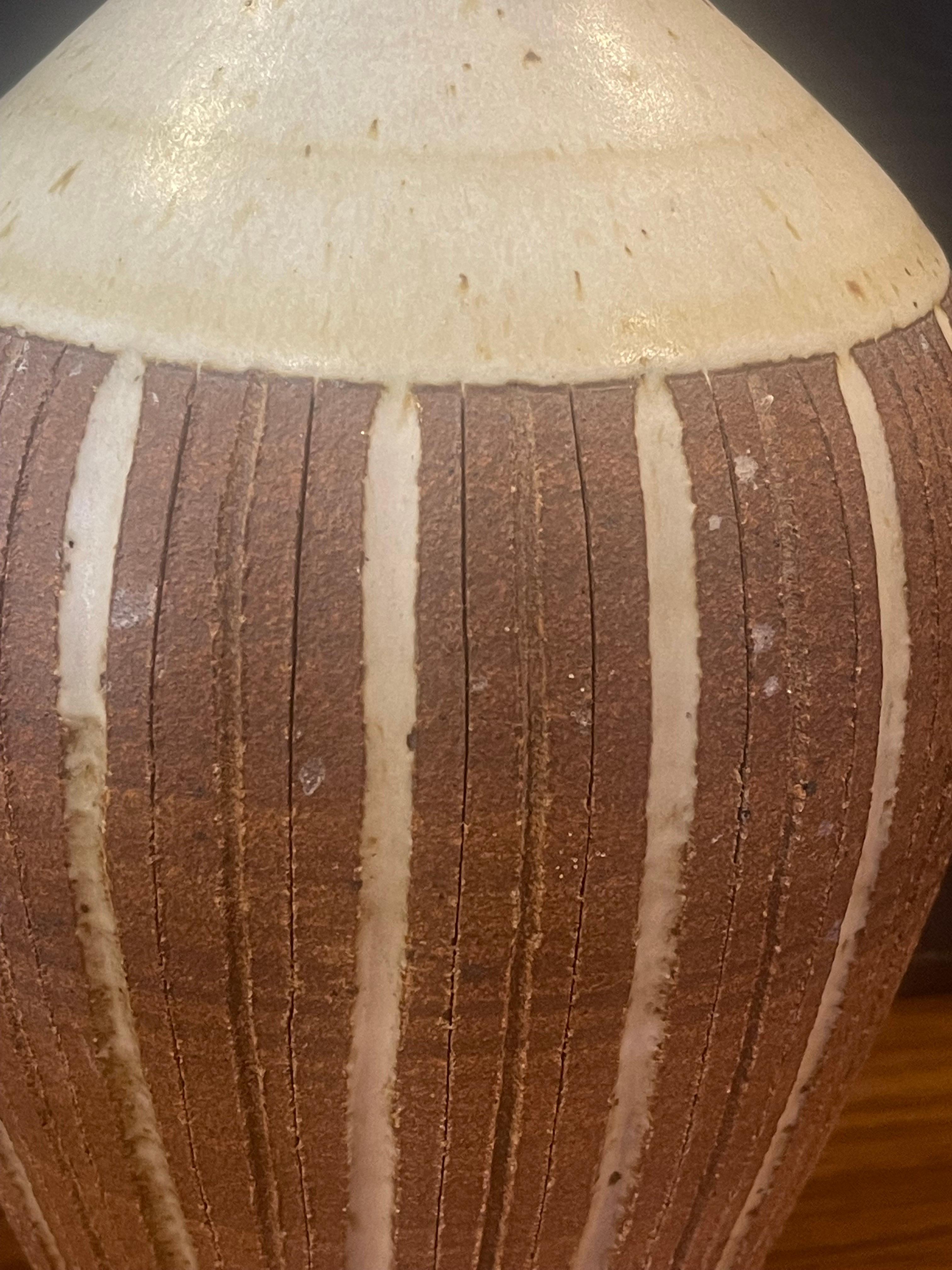 American California Studio Pottery Stoneware Vase by Barbara Moorefield For Sale