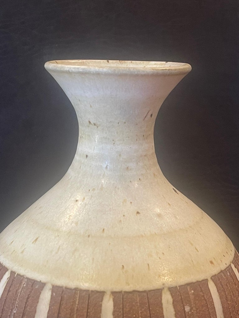 California Studio Pottery Stoneware Vase by Barbara Moorefield For Sale