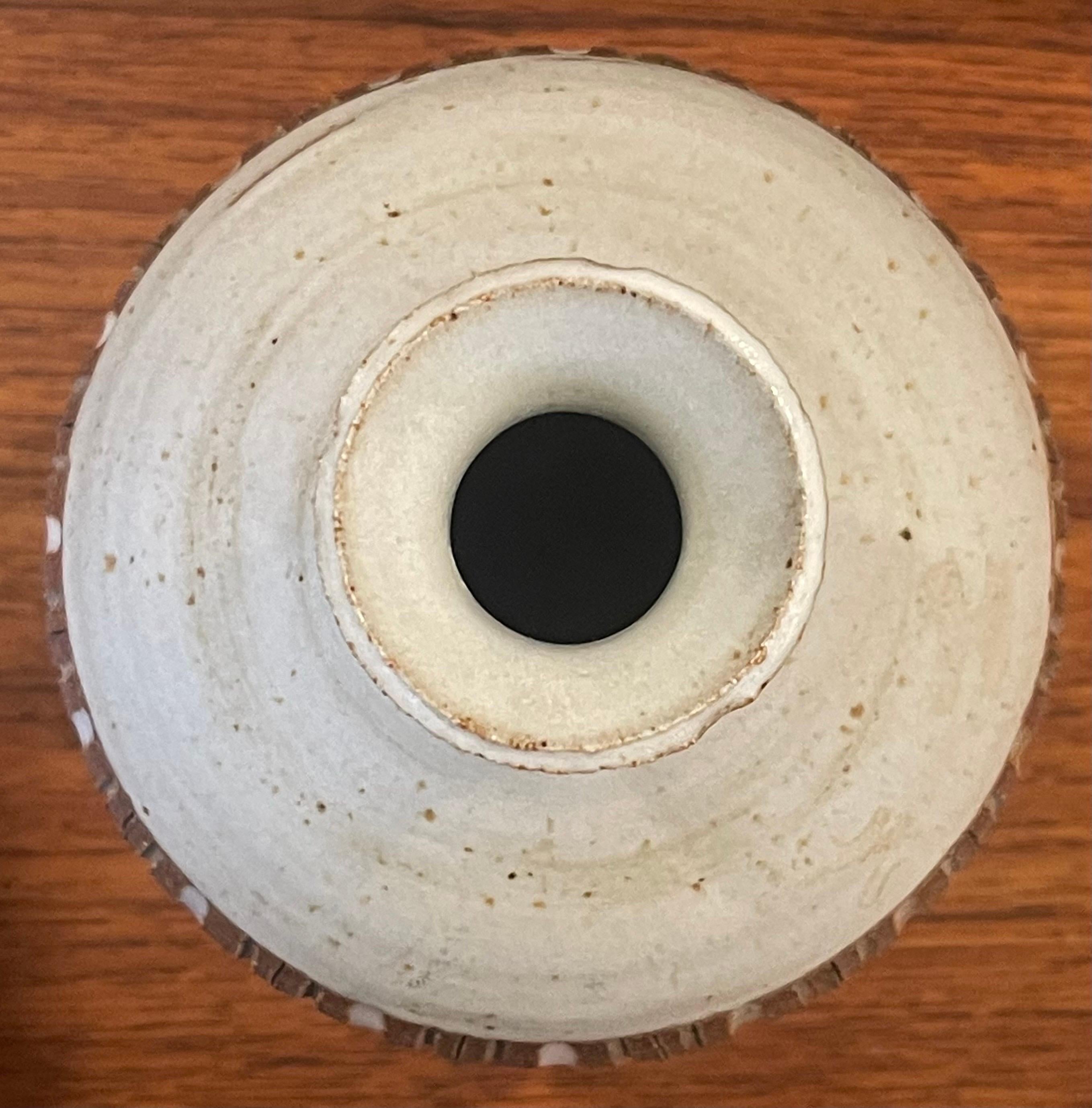 California Studio Pottery Stoneware Vase by Barbara Moorefield For Sale 1