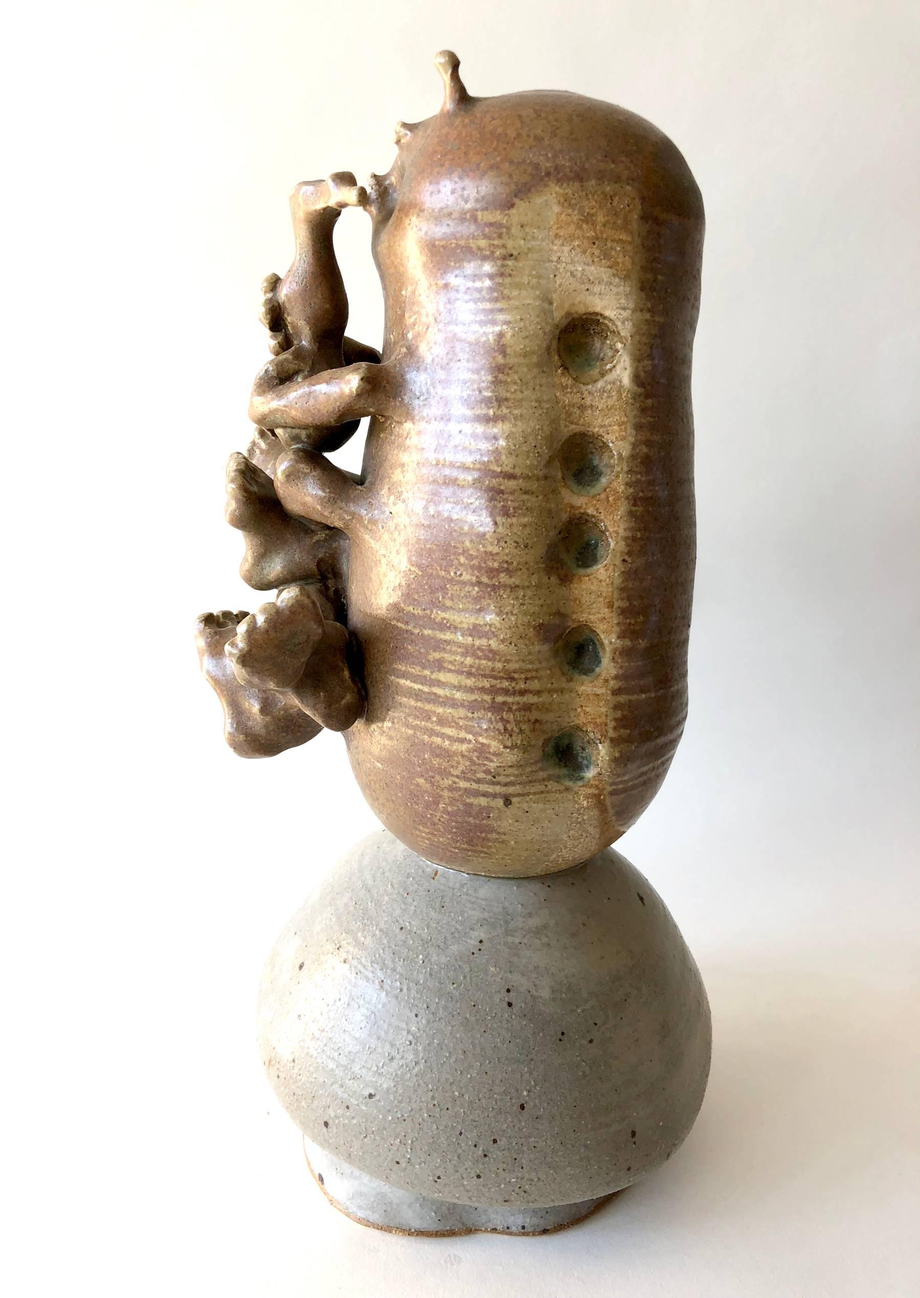 California Studio Pottery Surreal Curiosity Insect Foot Sculpture In Excellent Condition In Palm Springs, CA