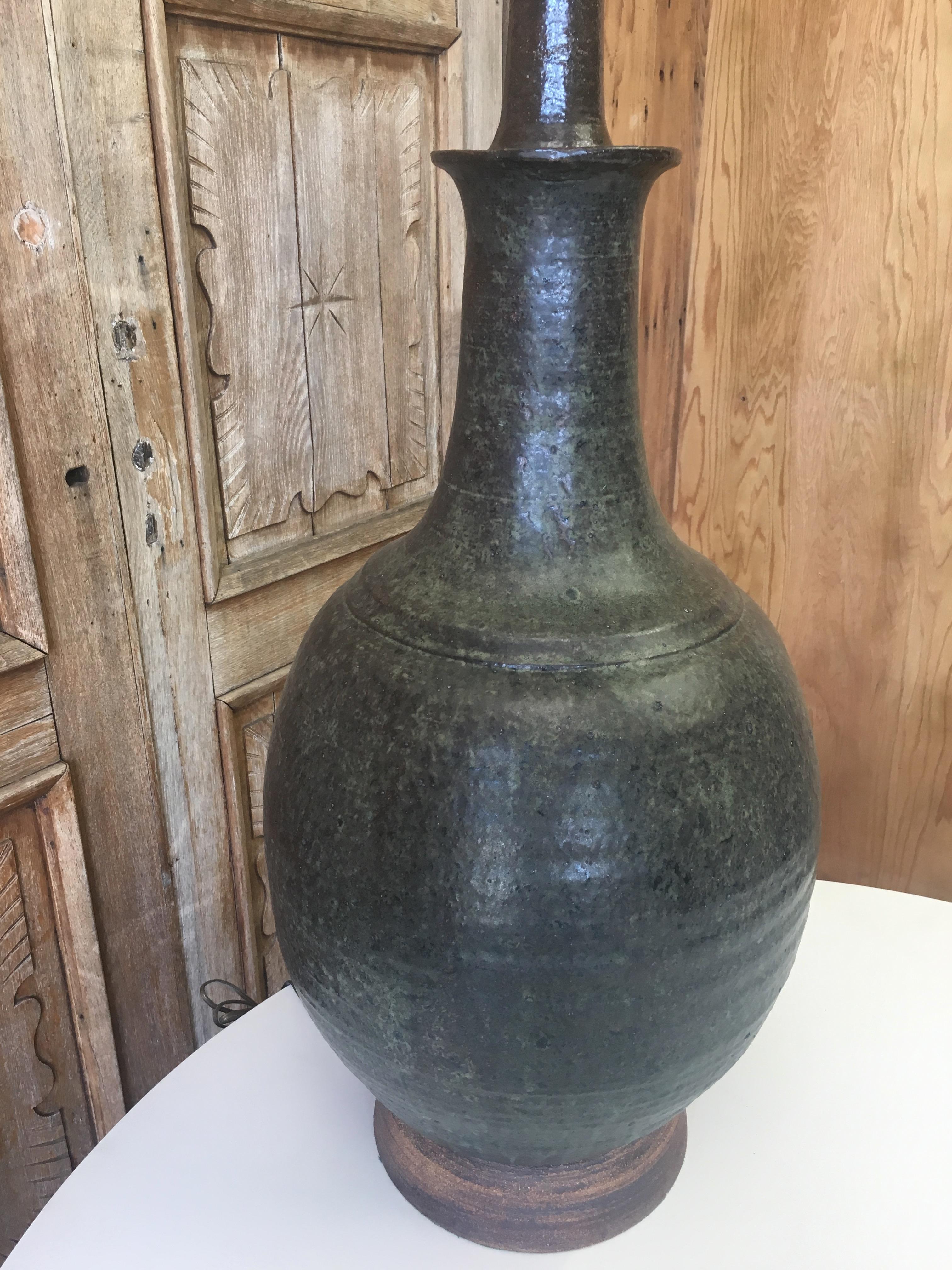 California Studio Stoneware Lamp by R.A. Brookes 1