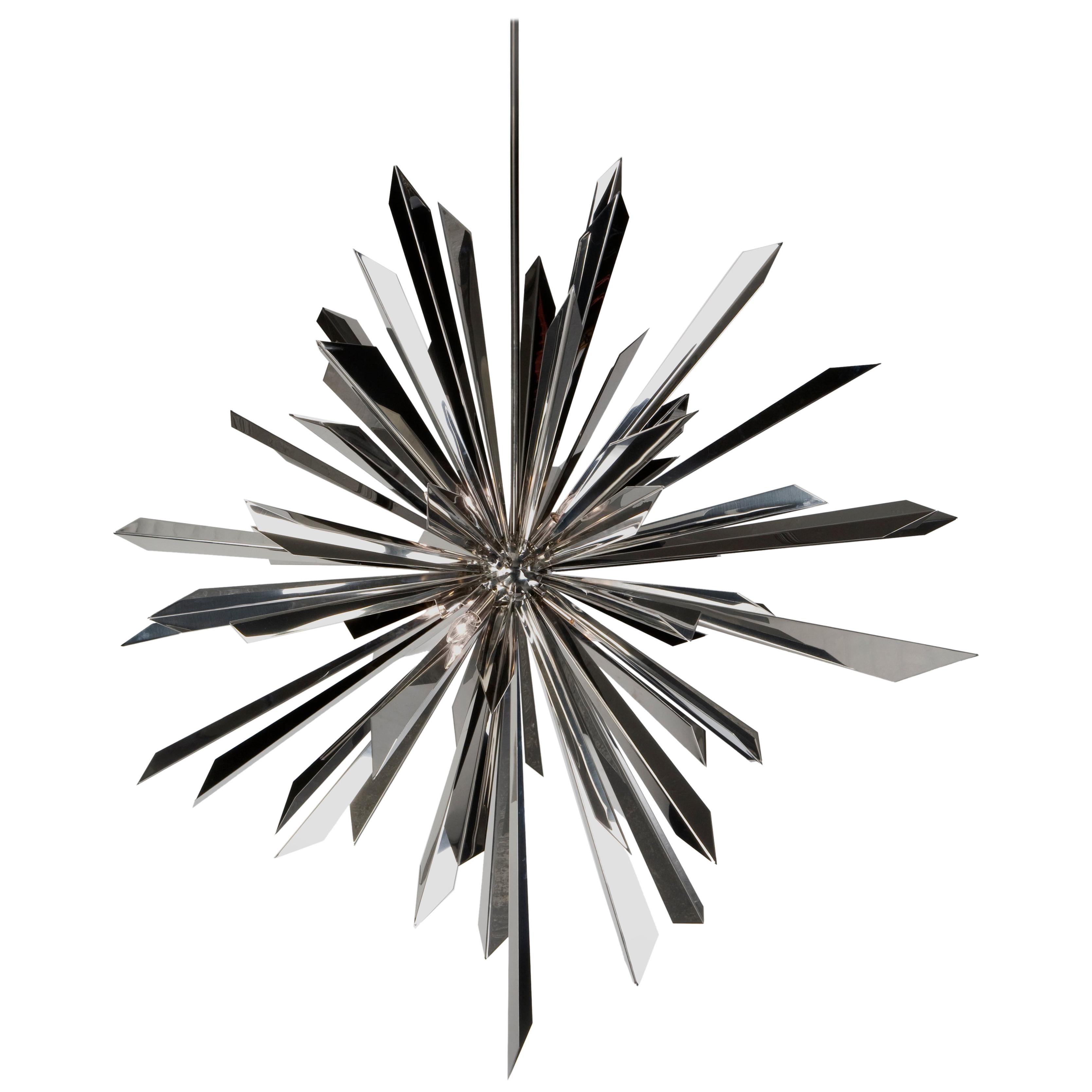 California Sunburst 45 Chandelier designed by Tony Duquette for Remains Lighting