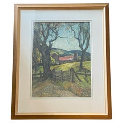 California Watercolor Landscape Painting by Francis Todhunter
