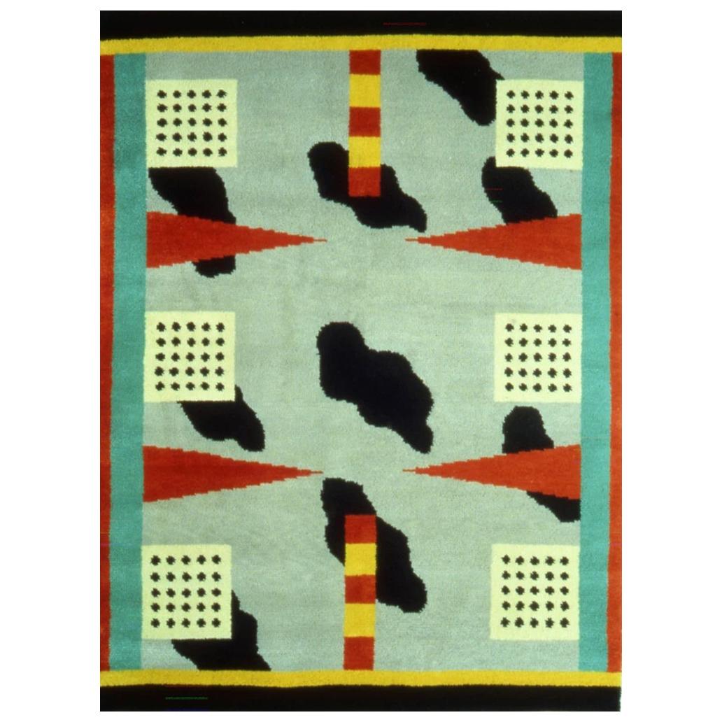 California Woolen Carpet by Nathalie Du Pasquier from Memphis Milano