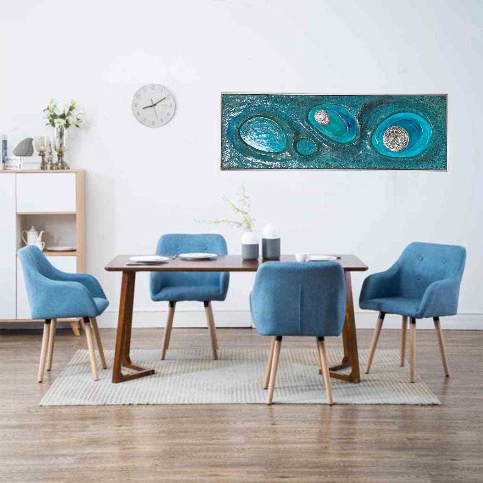 Artistics Lorraine Stelzer Résine Panneau Sculpture 3D Peinture, 1969 en vente 13