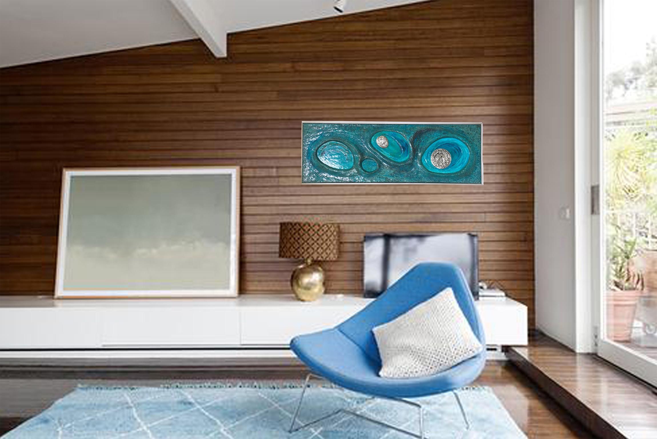 Artistics Lorraine Stelzer Résine Panneau Sculpture 3D Peinture, 1969 en vente 14