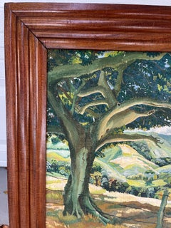 Californian Impressionist Signed Plain Air Landscape Painting.