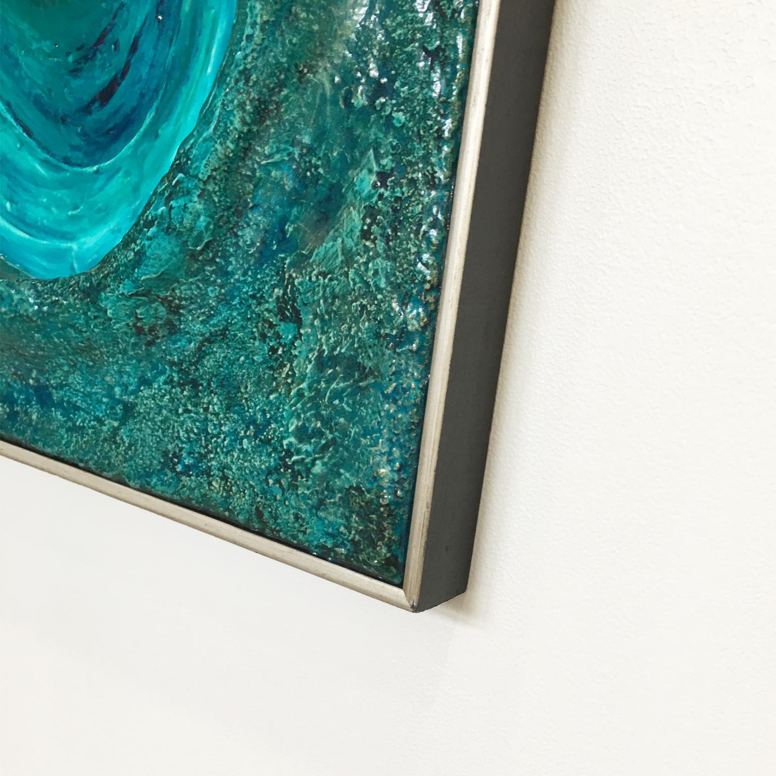 Californian Lorraine Stelzer Resin 3D Panel Sculpture Painting, 1969 For Sale 3