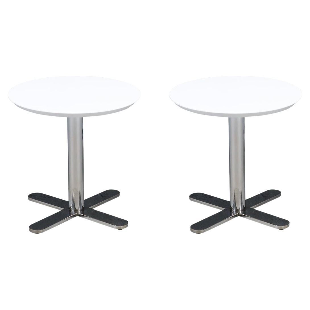 Californian Modern "Plus" Chrome Side Tables by West Coast Industries For Sale