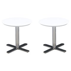 Californian Modern "Plus" Chrome Side Tables by West Coast Industries