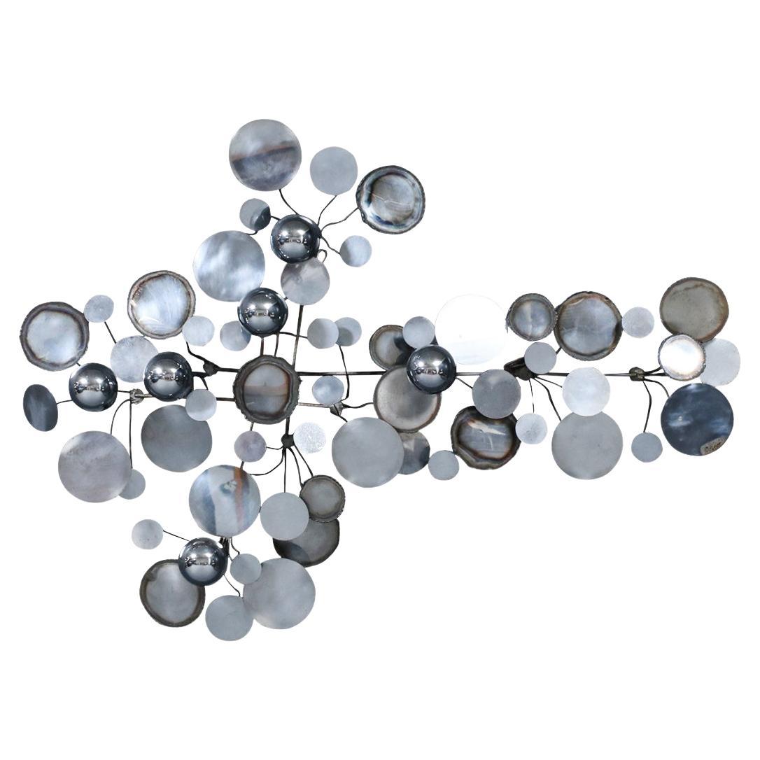 Californian Modernist "Raindrop" Chrome Sculpture by Curtis Jere in vendita