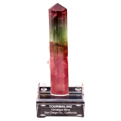 Tourmaline melon d'eau de Californie 5" de hauteur