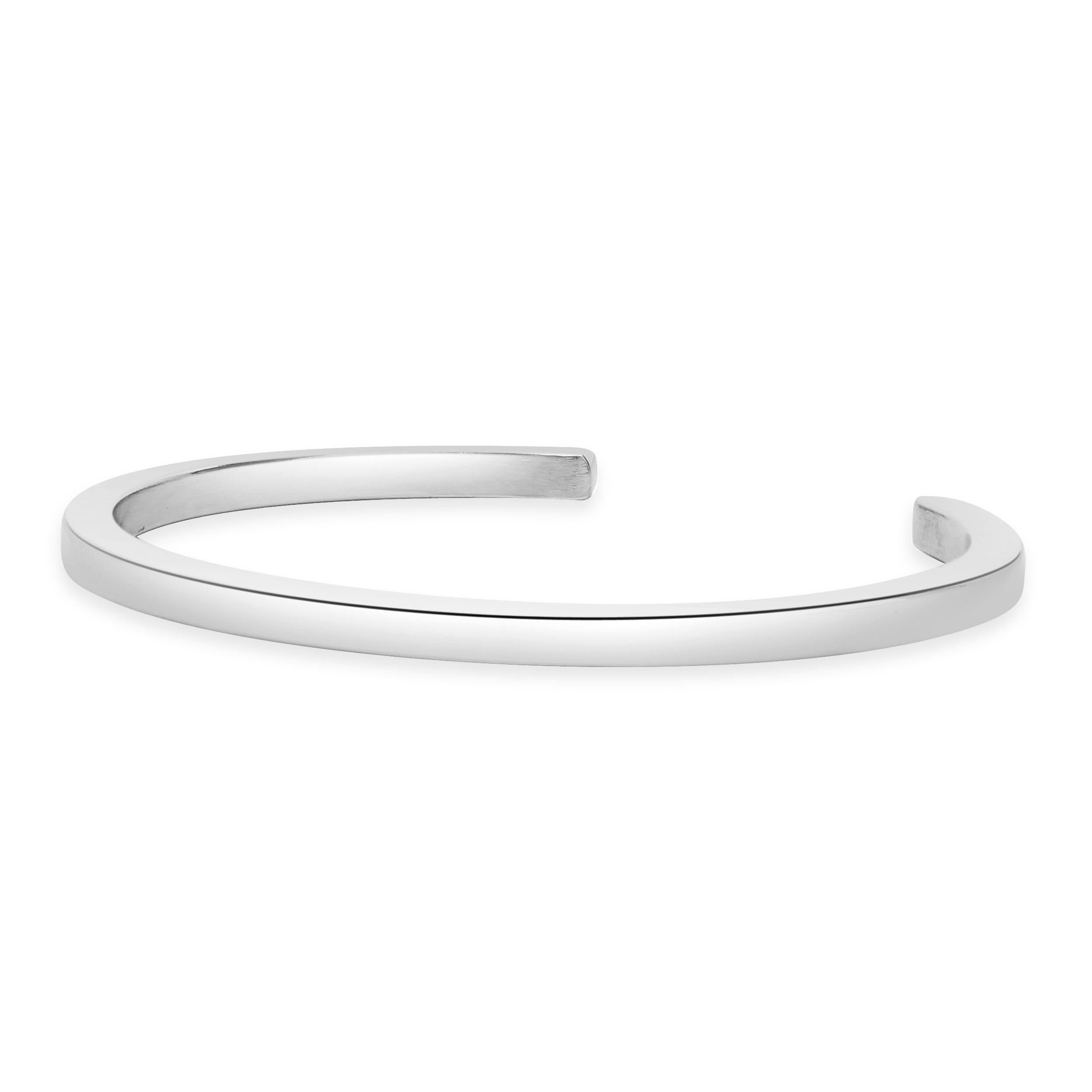 Caligio Stainless Steel Arc Cuff Bracelet In Excellent Condition In Scottsdale, AZ