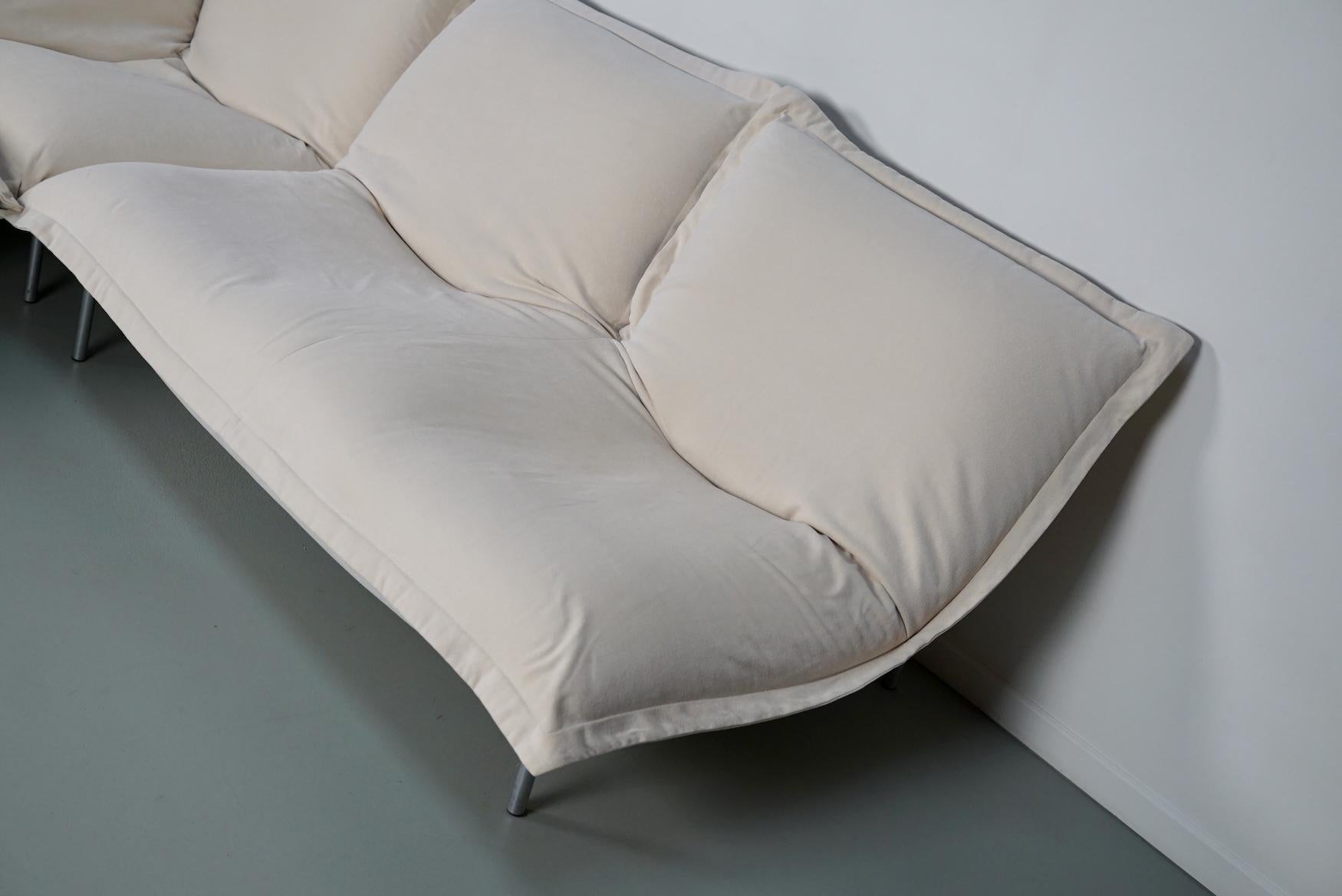 Tissu Ensemble de canapés d'angle Calin de Pascal Mourgue pour Cinna / Ligne Roset - 4 places