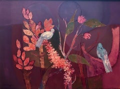 Birds and Flowers- Original Haitian Painting