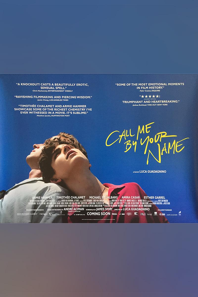 call me by your name poster hd