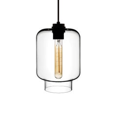 Calla Condesa Handblown Modern Glass Pendant Light, Made in the USA