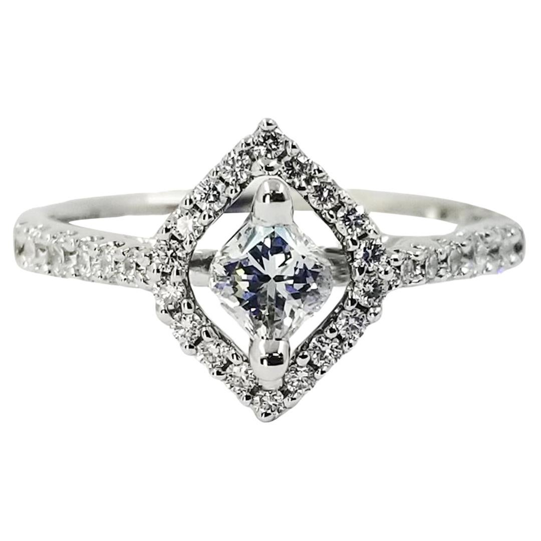 calla cut diamond ring