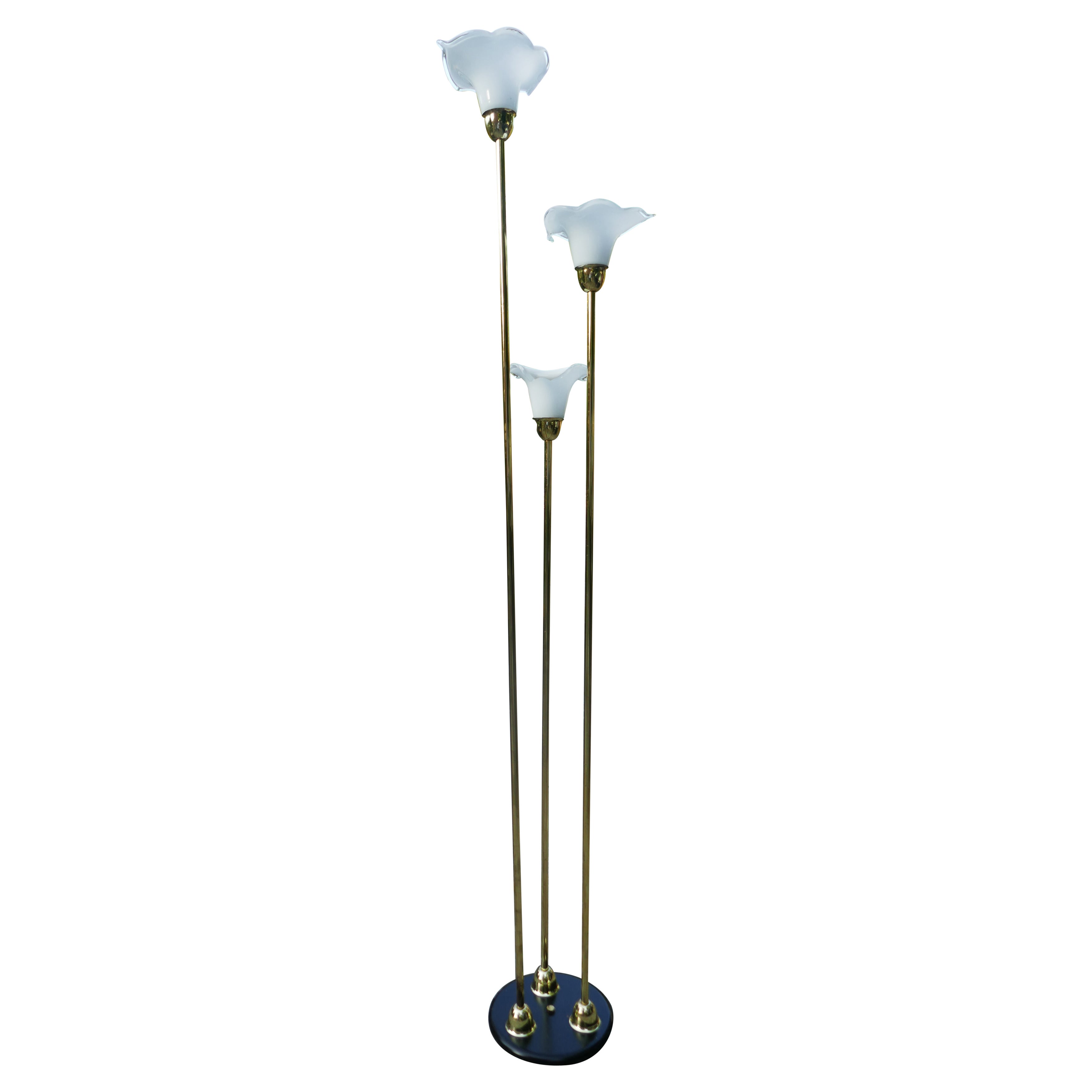 Calla floor lamp Venini VeArt Murrina Franco luce style. in vendita