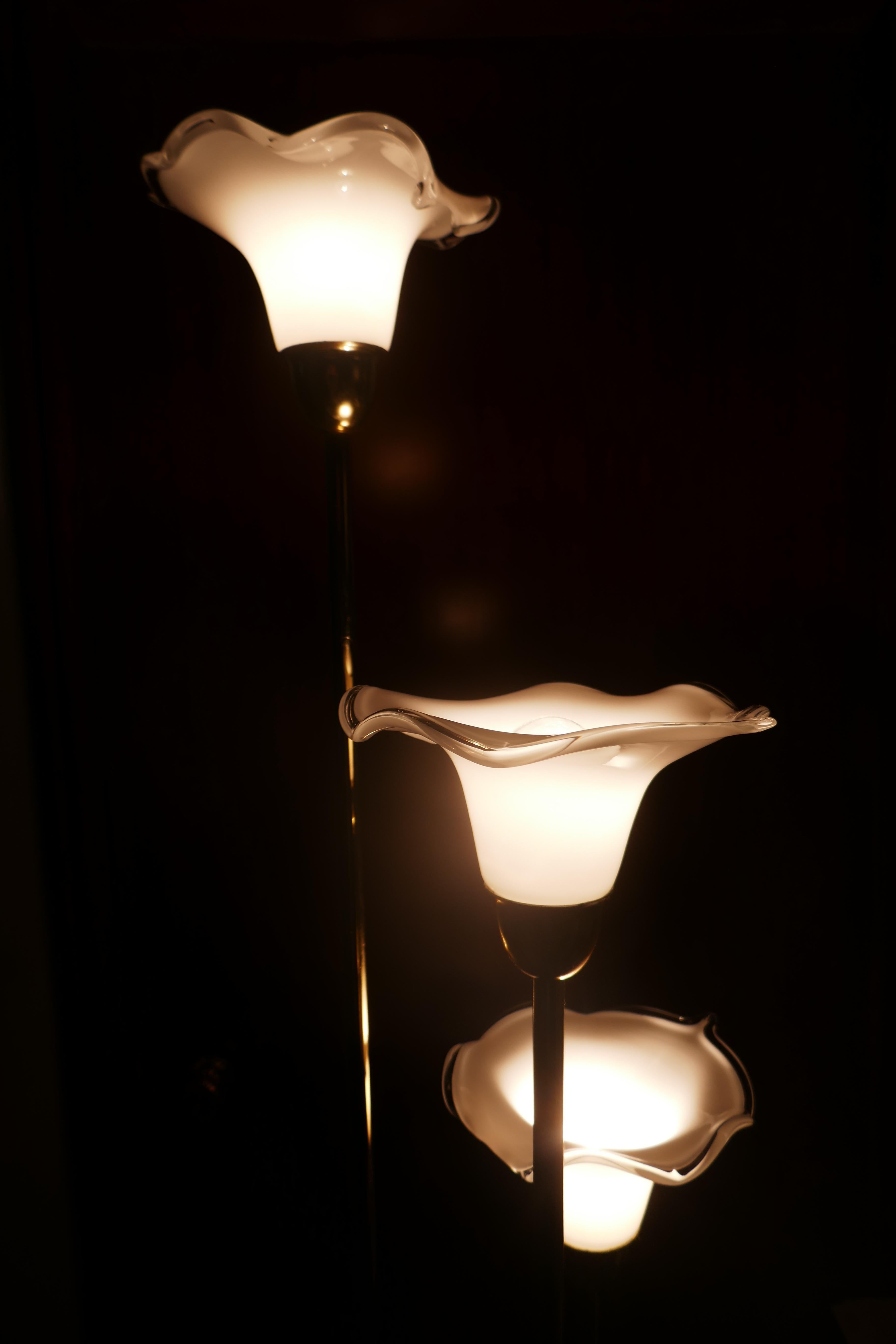 Calla floor lamp Venini VeArt Murrina Franco luce style. in vendita 4