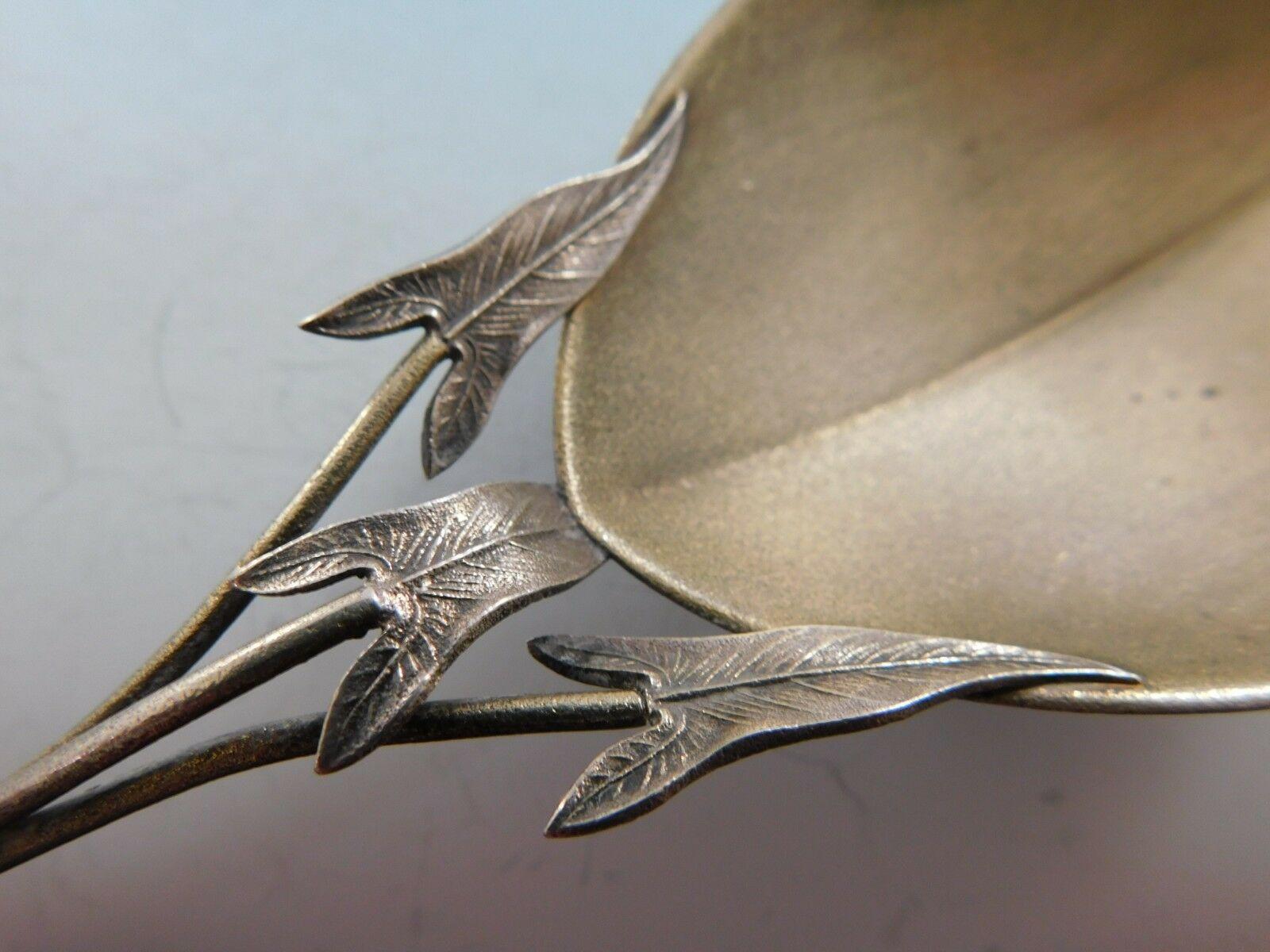 Calla Lily by Whiting Sterling Silver Berry Spoon Gold Washed In Excellent Condition In Big Bend, WI