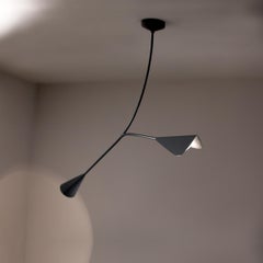 Calla Modern Ceiling Lamp – Italian Minimalist Luxury Lighting, Greyge