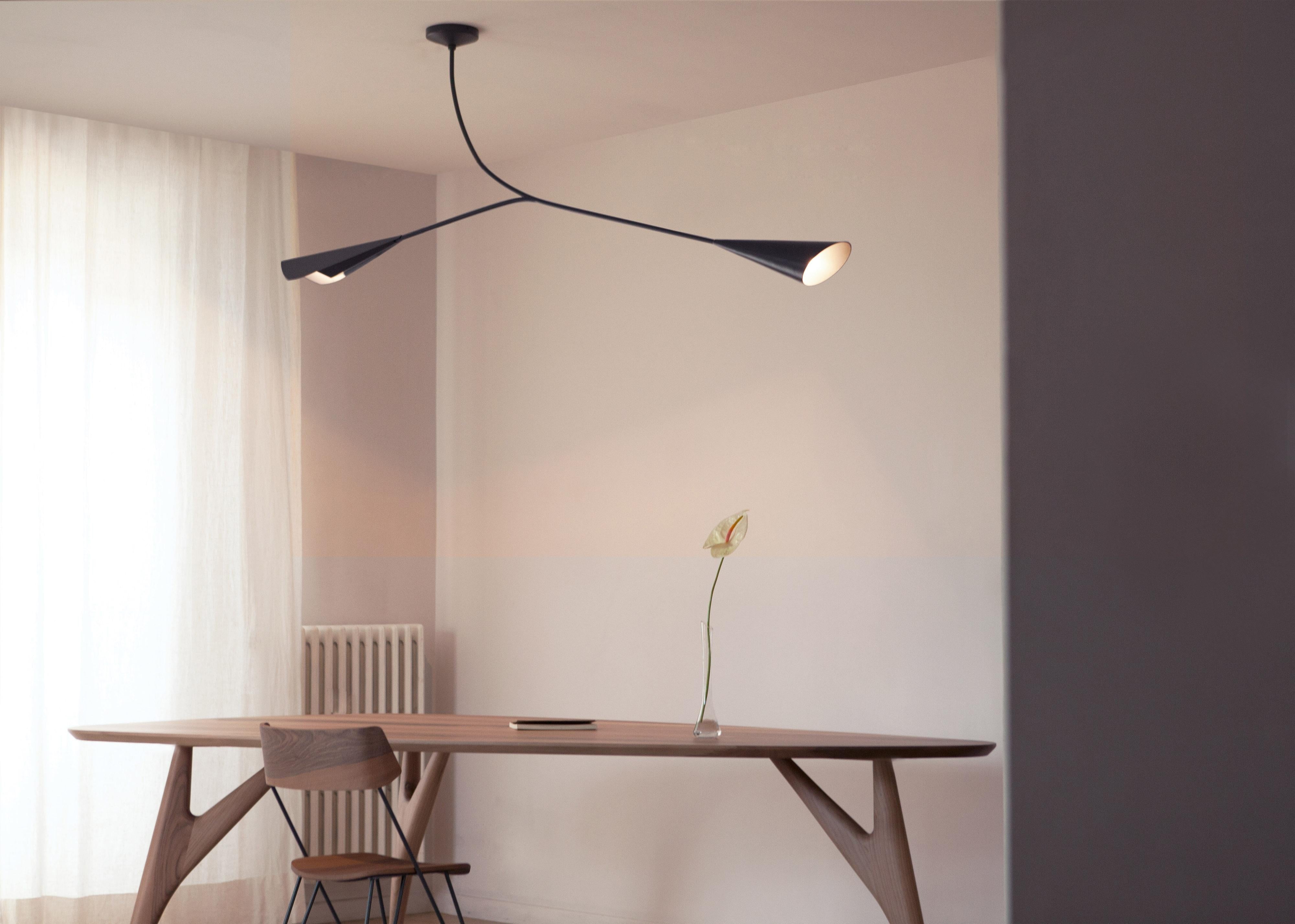 Lámpara de techo moderna Calla - Iluminación minimalista italiana de lujo, Greyge Contemporáneo en venta