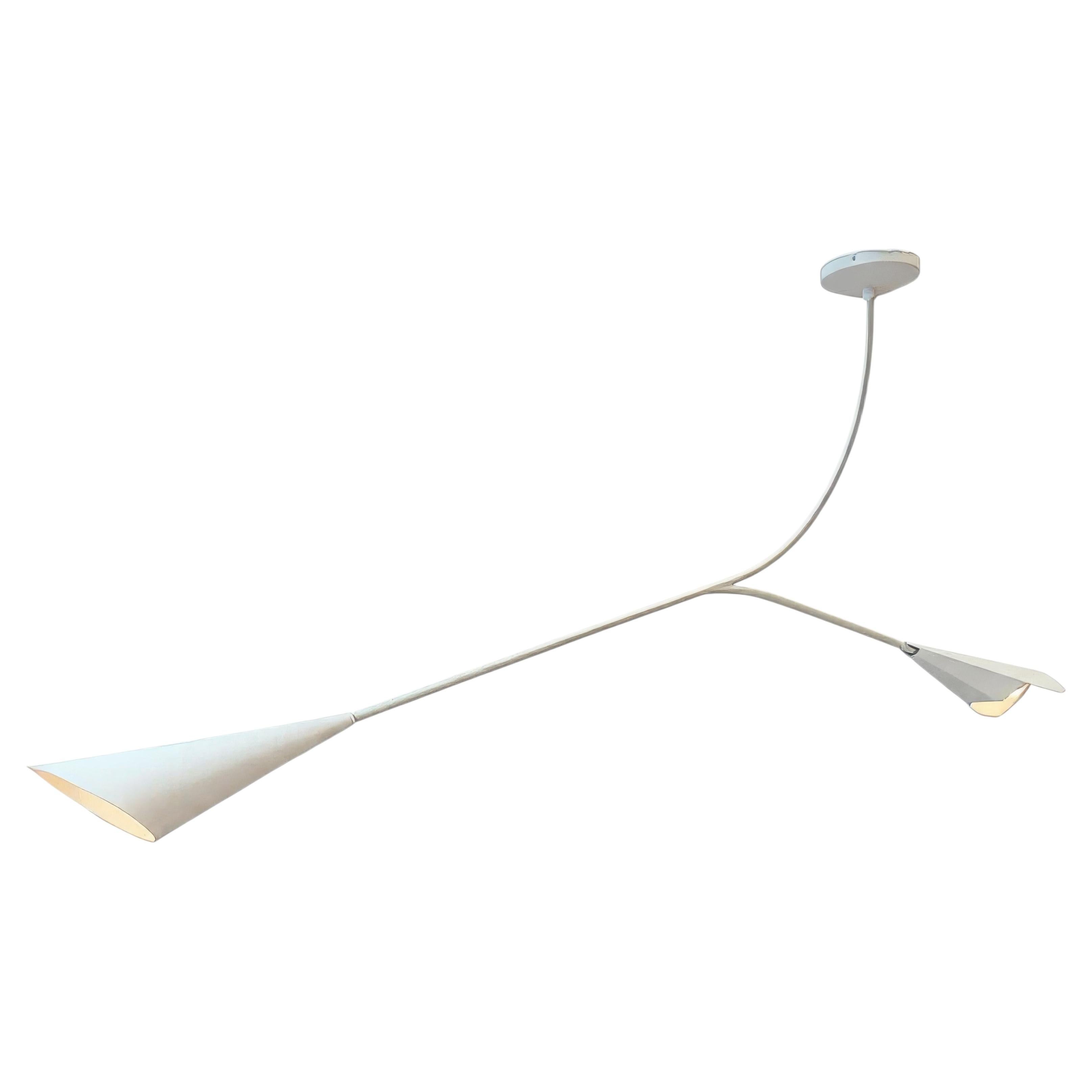 CALLA Large Pendant Lamp in White Steel by Greyge, Minimalist Italian Lighting