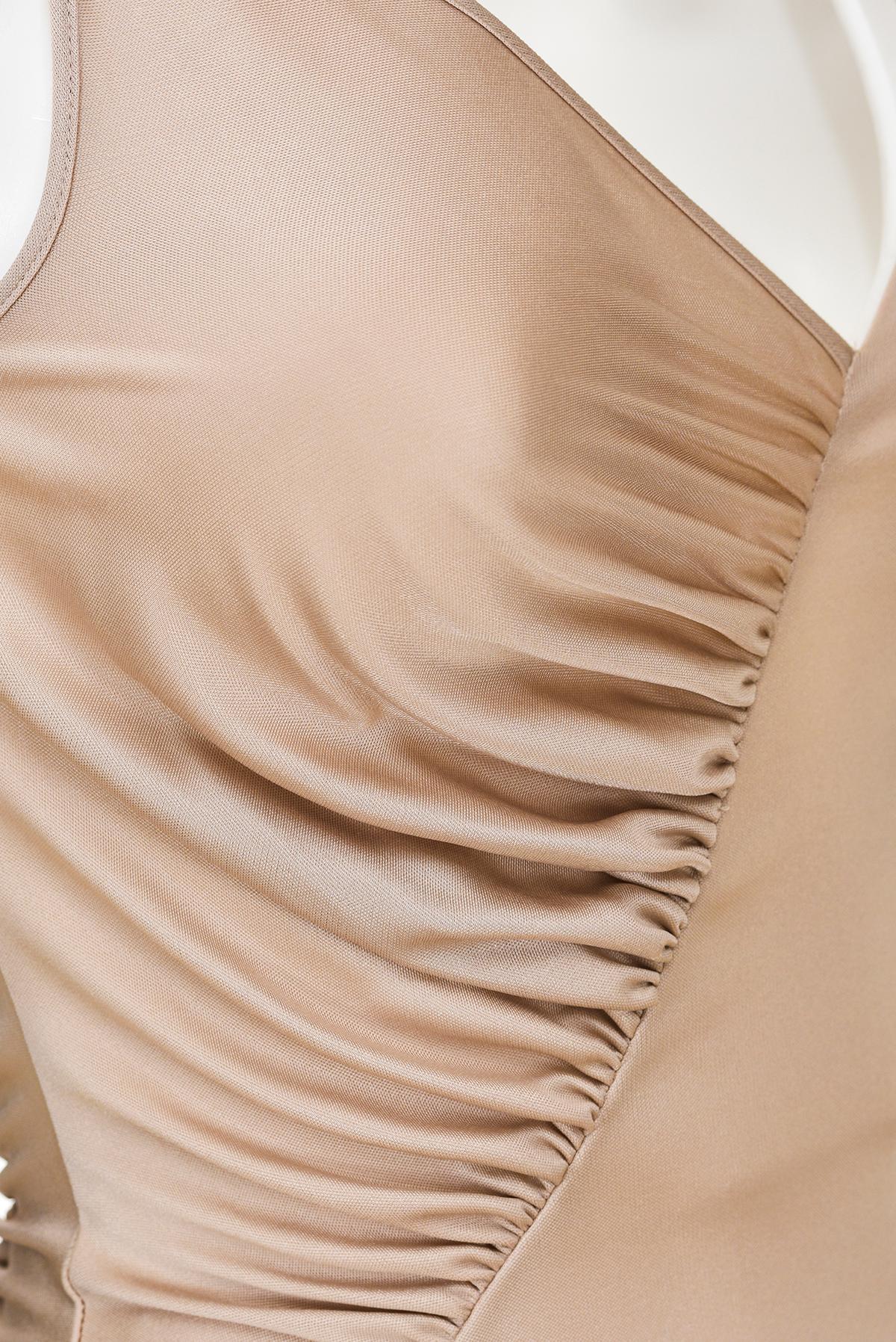 CALLAGHAN BY NICOLAS GHESQUIÈRE SS 01 Raro abito asimmetrico con drappeggio in vendita 1