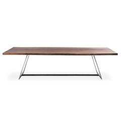 Calle Cult Walnut Bench, Designed by Aldo Spinelli, Made in Italy