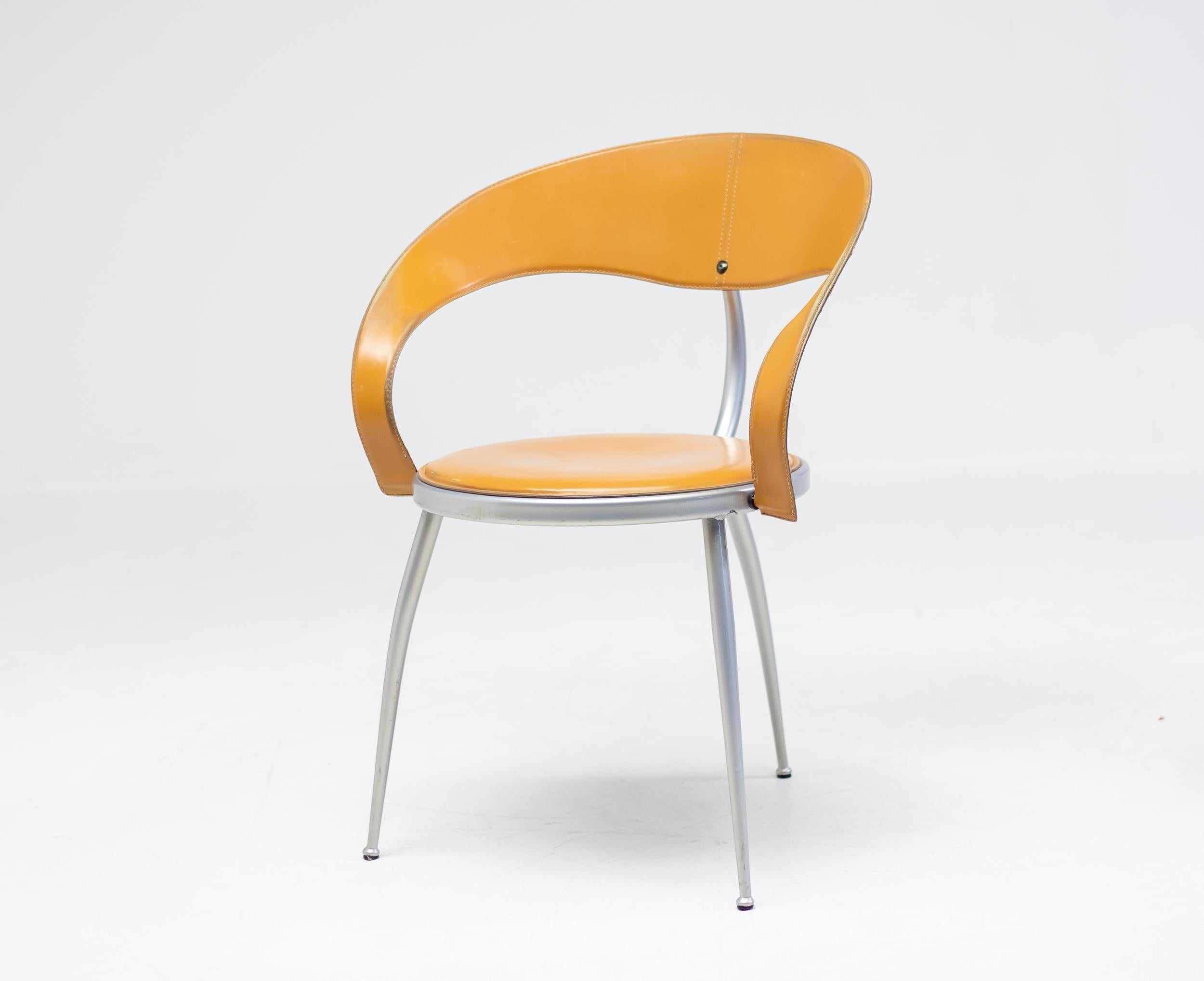 Modern Calligaris Chairs in Leather For Sale