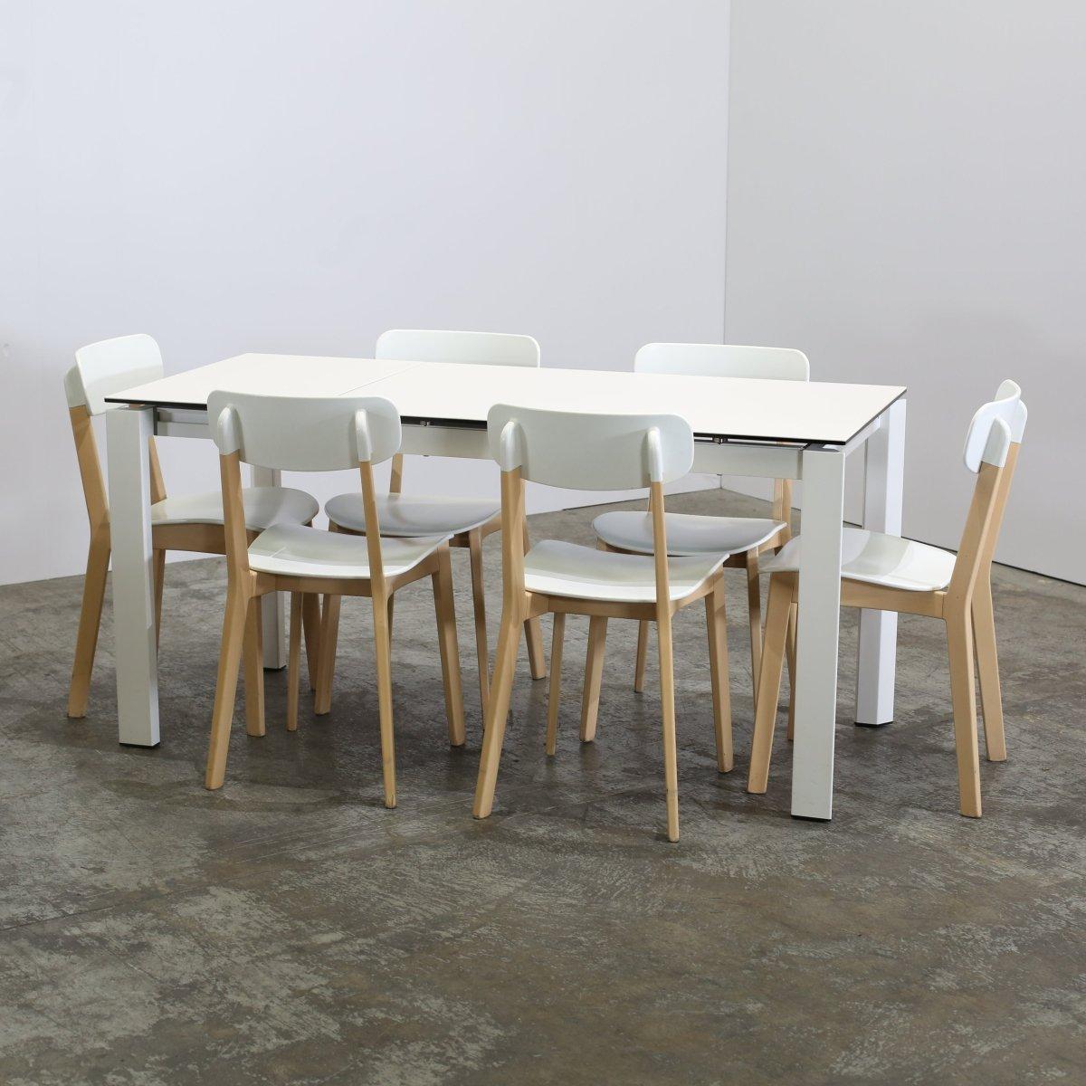 Metal Calligaris Duca Extendable Dining Table