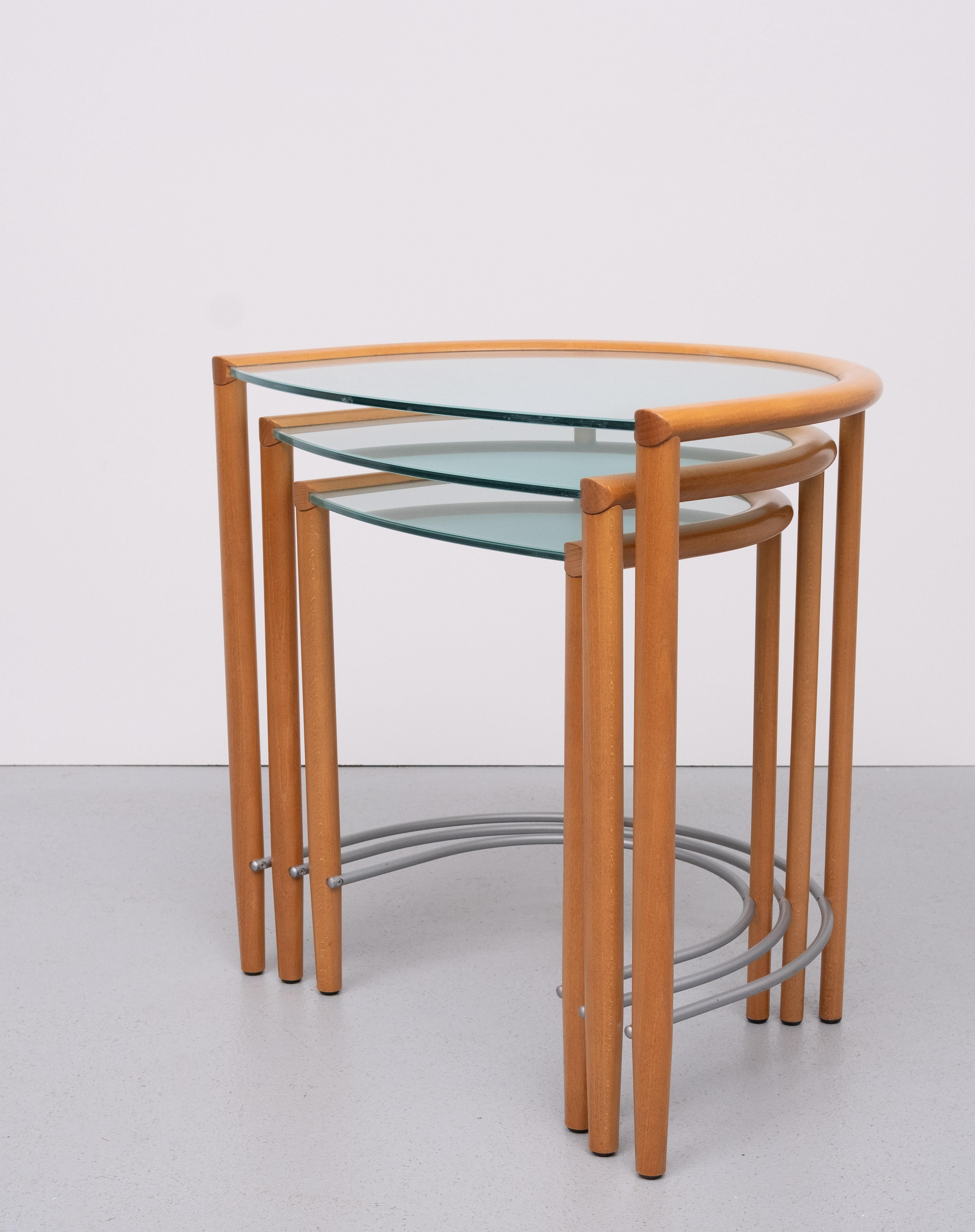 Late 20th Century Calligaris Italian Nesting tables  For Sale