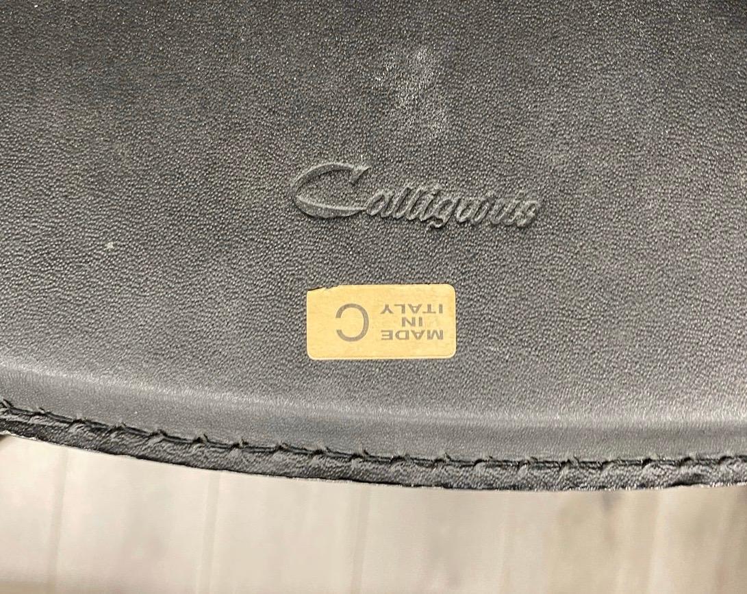 Italian Calligaris Made in Italy Set of Six Black Dining Chairs