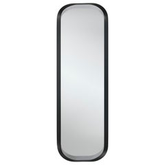 Calligra Wall Mirror with Black Metal Frame by Deknudt Mirrors