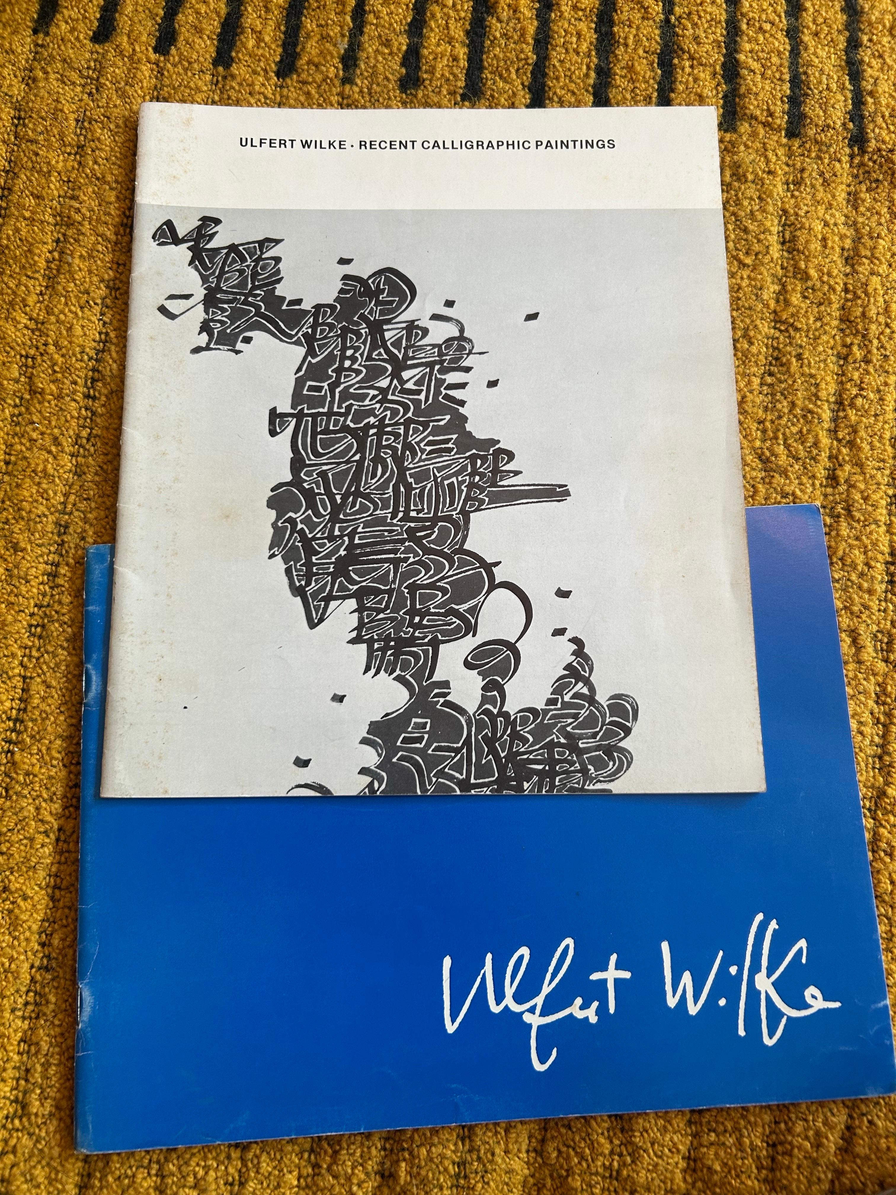 Serigrafía caligráfica 1972 Ulfert Wilke en venta 3