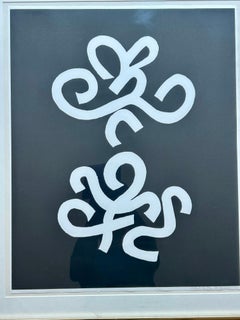 Calligraphic Screen Print 1972 Ulfert Wilke