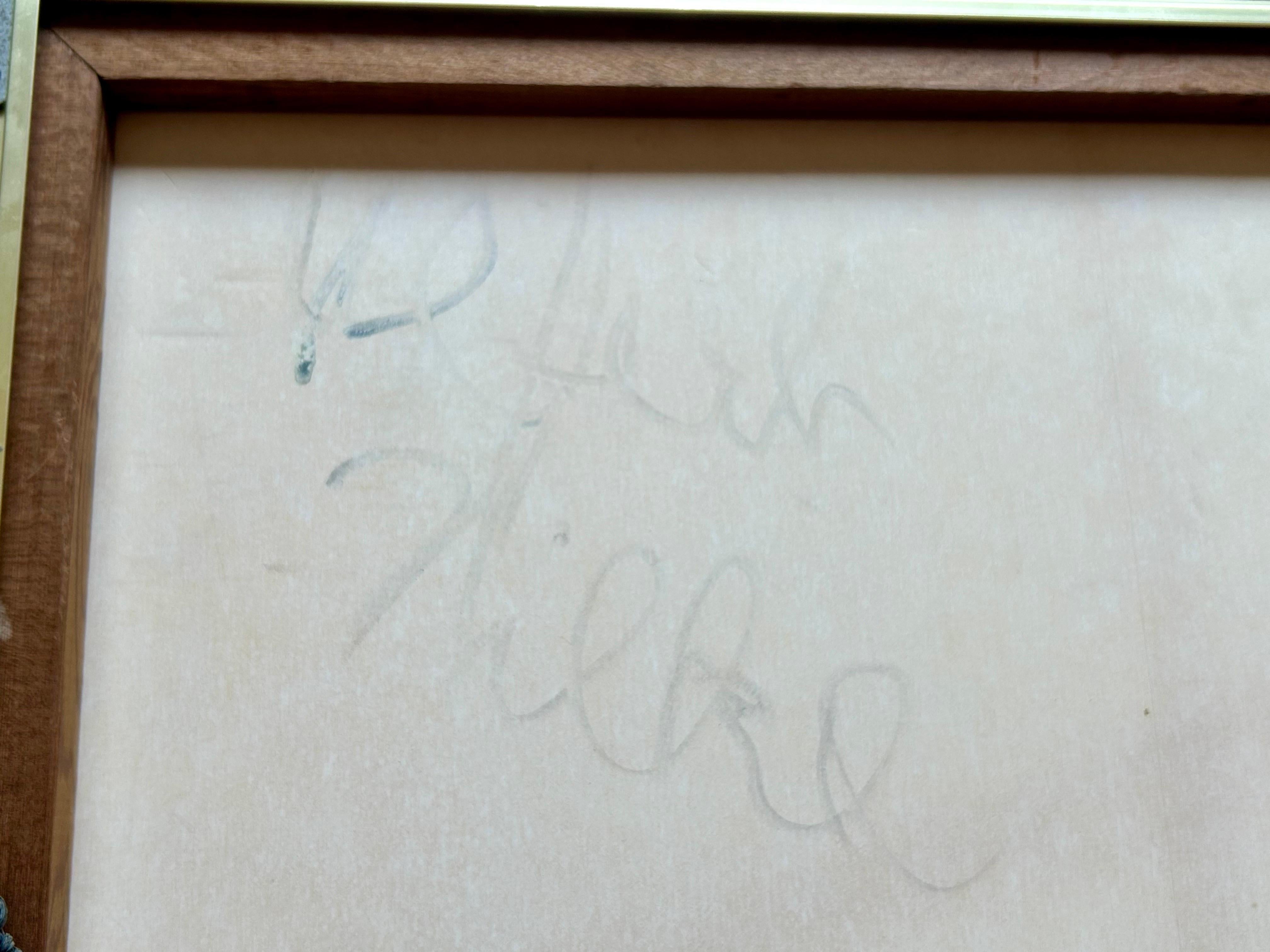 Serigrafía caligráfica 1972 Ulfert Wilke en venta 1