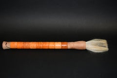 Large Calligraphy Brush Butterscotch Marble Archer's Rings 20.5"