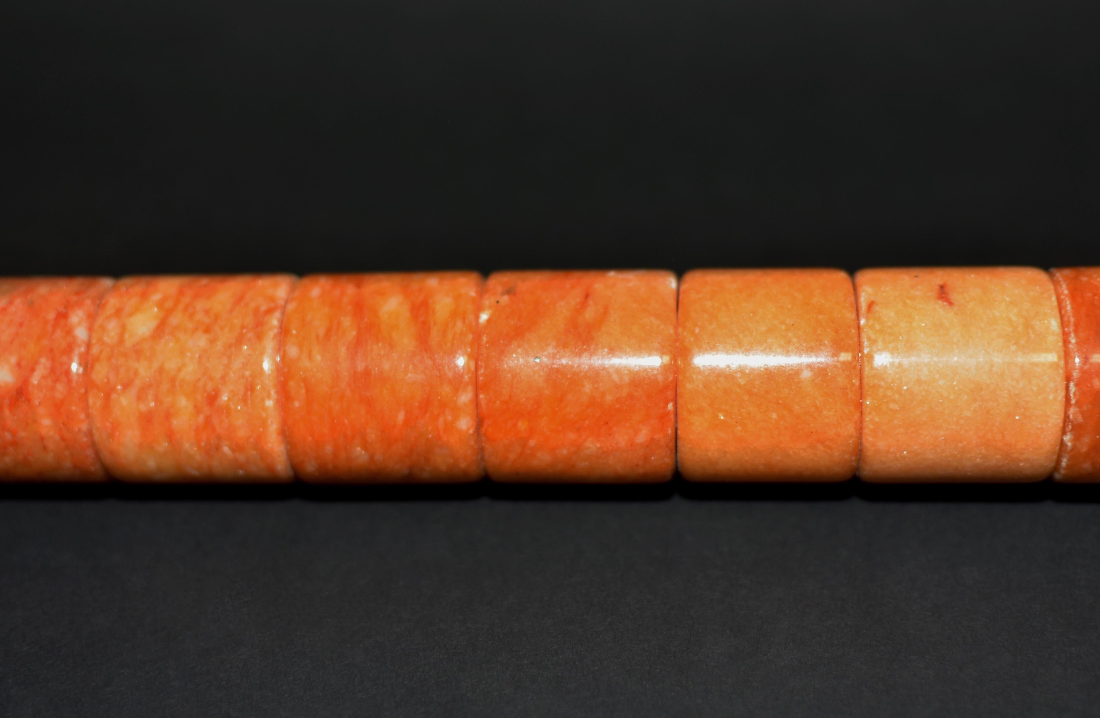 Chinese Large Calligraphy Brush Butterscotch Marble Archer's Rings 20.5
