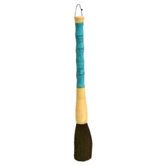 Calligraphy Brush Faux Turquoise Black Horse Hair