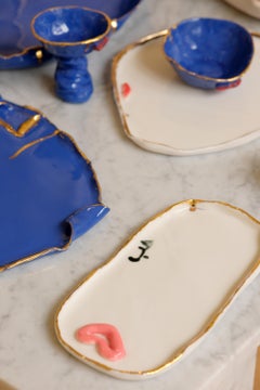 Calligraphy Porcelain Tray by Hania Jneid